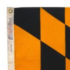 Vintage Cotton Maryland State Flag Cloth American Old Textile Art Baltimore Usa