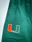 Adidas Miami Hurricanes Team Issued Basketball Pants Mens Green Ncaa Kb5928