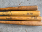 Vintage Wood Baseball Bat Lot Of 4 Adirondack Mccovey Maris Shaun Feigner