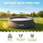 Funsicle 12  X 36  Quickset Inflatable Ring Top Outdoor Above Ground Pool W pump
