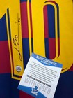 Autographed Lionel Messi  10 Barcelona Authentic Jersey Hand Signed Bas Coa