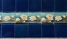 Germany - Belgium- Antique Art Nouveau Majolica 40 Set Tile  C1900