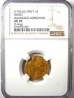 1752-62 Italy Venice Gold Loredano Zecchino 1z Christ Coin - Certified Ngc Au50