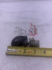 House Hippos Mixed Lot Of 4 Glass Soapstone Clay Hippopotamus Trinkets