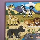 Melissa And Doug Lot Of Two Puzzles Animals Wood  hippo Ear Has Been Chewed 