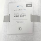 Pottery Barn Baby Crib Sheet Matelasse White Organic Cotton - 28 X 52 New  89 
