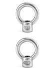 Qwork Lifting Eye Nut  4 Pack  1 2  Unc Marine Grade Stainless 1 2   4 Pack 
