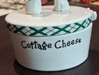 Holt Howard 1958 Cozy Kitten Ceramic Cottage Cheese Container W lid