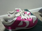 Nike Dunk Low Pink And White Kids Size 13c Sneakers