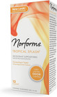 Feminine Deodorant Suppositories Long Lasting Odor Control Tropical Splash  12 C