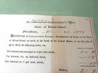 1812 - Rhode Island Issued For United States Stock - Receipt