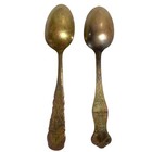 1901 Buffalo Pan America Exposition Souvenir Spoon Lot Of 2 Retro Collectible