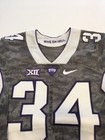 Game Worn Used Nike Tcu Horned Frogs Football Jersey  34 Size 40 Frogskin