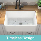 24       30   33  36  rectangular Ceramic Apron Farmhouse Kitchen Sink With Strainer