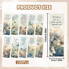 Christian Bookmarks  100 Pcs Bible Verse Floral Butterfly Book Markers