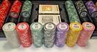 Keepbet 14 Gram Clay Game Poker Chip Set Texas Hold   em 500pcs With Hd Carry Case