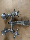Unique Vintage Hot And Cold Chrome Plated Sink Faucet