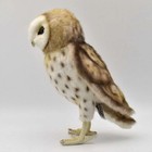 Hansa Barn Owl Plush 27cm Japan Exclusive Realistic Animal Bird Figure Toy