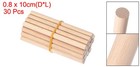 30pcs 0 315 X 4 Inch Wooden Dowel Rod Wood Dowels For Crafts Natural Color