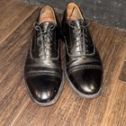 Vintage Johnston And Murphy Aristocraft Wingtip Oxford Shoes Made In Usa Size 11