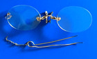 Antique  Pince Nez Eyeglasses -3 Pieces With Marks Please Read The Listing