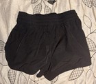 Wonder Nation Girls Black Athletic Shorts Xxl 18 Drawstring Elastic Waist