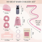 Heatless Curls Overnight Set  No Heat Hair Curlers To Sleep In  Hair Rollers Wit