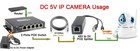 Dc 5v 2 4a Active Poe Splitter Power Over Ethernet 802 3af 5 5x2 1mm Plug