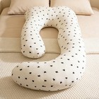 Pregnancy J Shape Body Pillow Soft Velvet Maternity Sleep Support Cushion