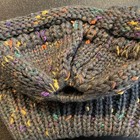 New  Confetti Beanietail Ponytail Messy Bun Ribbed Beanie Hat Cap Elastic