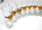 Hard Rock Cafe Tall Shot Glass Lot Of 14 Different Us Cafes Co Ny Ga Tx Fl Hi M