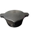 Pampered Chef 8 Cup 2 Quart Micro Cooker Microwave Steamer With Lid Black Usa