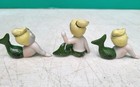 Mermaid Figurines Japan Ceramics Kenmar Bradley Set Of 3 Vintage 1950s 60s Small
