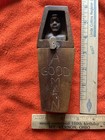 Risque Vintage Wooden Man In Coffin - Naughty nude Gag Gift  Handcarved  Ooak 
