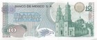 Mexico  10  Pesos  18 2 1977  Series  1ew  Prefix W  Uncirculated Banknote Ppz 2