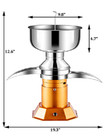 Tecspace 100v-240v 25 Gal h   100l h Electric Milk Cream Centrifugal Separator