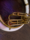 Used King Fiberglass Sousaphone - With Case  Neck  And Bits