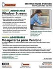 Aws2445 Wood Frame Adjustable Extendable Window Screen 24 H X 25 To 45 W Mesh