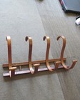 Vintage Bentwood Hat Coat Jacket Umbrella Rack Wall Bent Wood 4 Hook