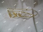 Gold Leaf Circlet Medieval Crown Headpiece Renaissance Maiden Princess Goddess