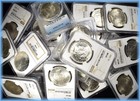 Pcgs Ngc Us Silver Peace Dollars 1921-1935   Bu Unc Dollar Graded Estate Lot