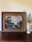 Antique California Coastal Seascape Oil Painting By Armin Carl Hansen Monterey