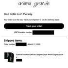 Ariana Grande Eternal Sunshine Deluxe Brighter Days Ahead Signed Cd Floating
