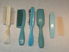 Vintage Fuller Brush White Avon Teal Nylon Bristle Comb Lot Used