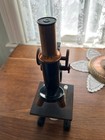 Vintage Bausch And Lomb Patent 1915  Antique Microscope  Rochester new York