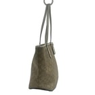 Auth Coach Signature City Zip Top Tote F58292 Beige Cream Pvc Leather Tote Bag