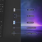 Matx-slim itx Gaming Pc Cases With 3x120mm Argb Fans Preinstalled Tempered Glass