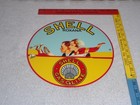Vintage Shell Roxana Gasoline   Convertible Car 11 3 4  Porcelain Metal Oil Sign