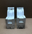 Antique Pair Wood Chunky Corbel Porch Brackets Shabby White Vtg Chic 1036-26b