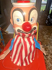 Vintage 1961 Mattel Jolly Jack Jack In The Box Metal Music Crank Clown Works